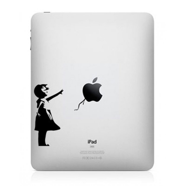 Bansky Girl iPad Aufkleber iPad Aufkleber